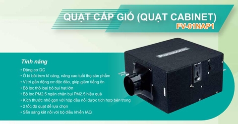 Máy cấp khí tươi lọc bụi mịn Panasonic FV-01NAP1 Loại 1 chiều cấp