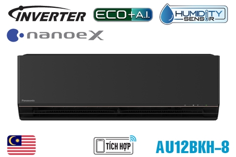 Điều hòa Panasonic 1 chiều inverter 12000BTU màu đen AU12BKH-8