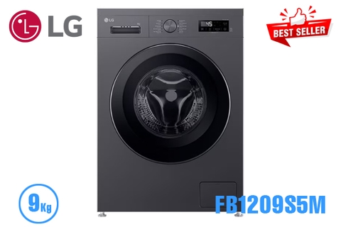 Máy giặt lồng ngang LG cửa ngang 9Kg FB1209S5M Màu Đen