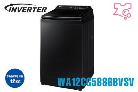 Máy giặt Lồng đứng Samsung 12kg cửa trên WA12CG5886BVSV