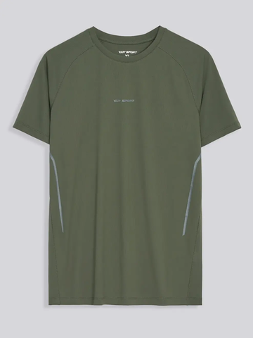 Áo Phông Nam Thể Thao Tay Raglan In Sườn