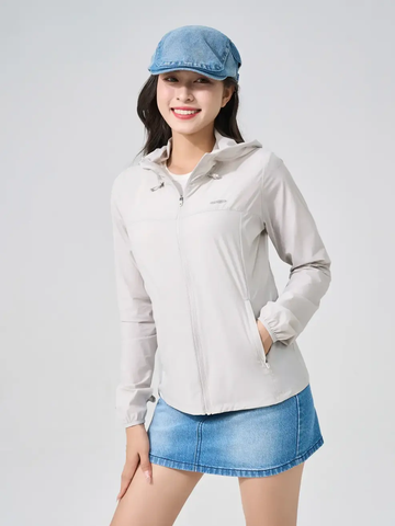 Áo Khoác Thể Thao Nữ Siêu Nhẹ Siêu Co Giãn Chống Tia Uv