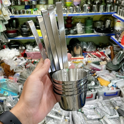 Khuôn Bánh Cóng Inox Dày - Khuôn Inox Có Tay Cầm Dày - Hàng Việt Nam Sản Xuất