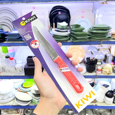 Vỉ Dao Kiwi 512 Cán Nhựa Đỏ Cao Cấp - Hàng Nhập Khẩu Thái Lan