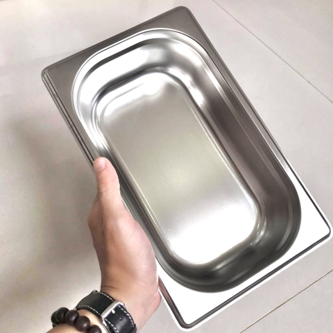 Khay 1/4 Inox 304 (26.5 x 16.2cm)- Khay G/N - Khay Buffet - Khay Kem - Hưng Thuận Phát