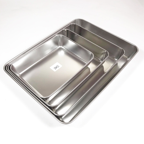 Khay Sâu Chữ Nhật Inox 304 Loại Dày - Hưng Thuận Phát