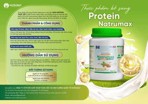 Sữa Whey Natrumax bổ sung Protein