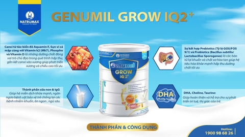 Sữa non Natrumax Grow IQ 2+ tăng trưởng thông minh