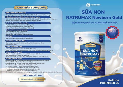 Sữa non Natrumax New Born Gold