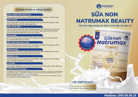 Sữa non Sắc đẹp Natrumax Beauty Colostrum