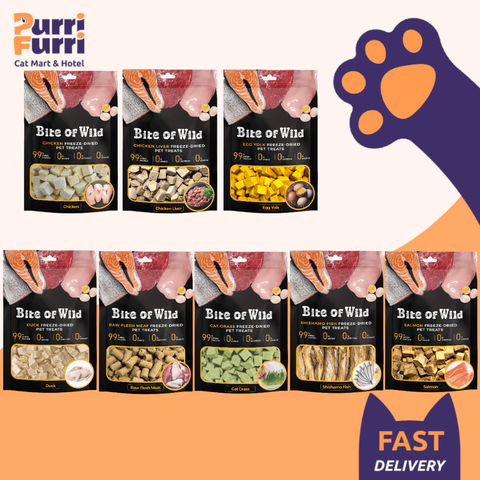 Thịt Cá Sấy Khô BITE OF WILD Cho Chó Mèo