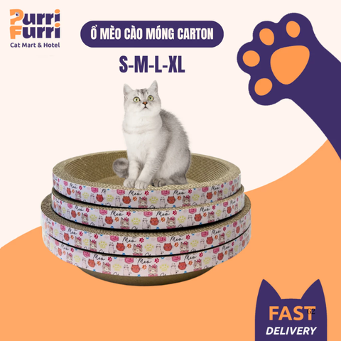 Ổ Mèo Cào Móng Carton, Bàn Cào Móng Hình Tròn