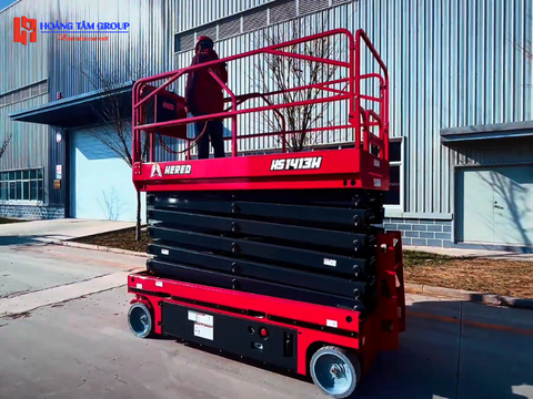 Xe Nâng Người Cắt Kéo HERED HS1413H - Chiều Cao 15,7m