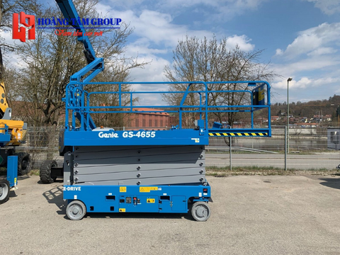 Xe Nâng Người Cắt Kéo GENIE GS-4655 - Chiều Cao Làm Việc 16m - Mới 100%