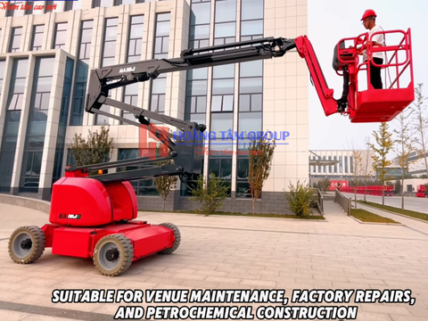 Xe Nâng Người Boomlift Điện Hered HA16JE - Chiều Cao 18M