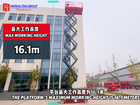 Xe Nâng Người Cắt Kéo HERED HS1414H - Chiều Cao 16m
