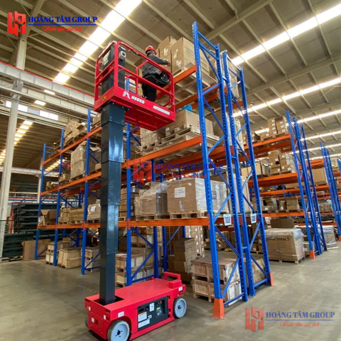 Xe nâng đứng HM0608E - Chiều cao 7,7m - Mới 100%