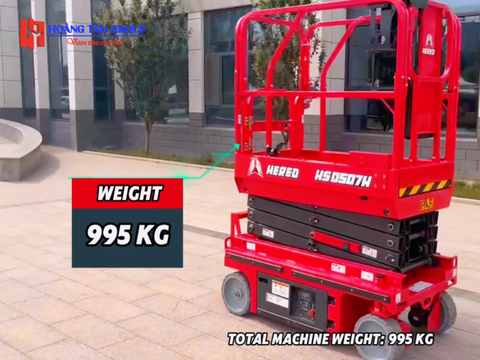 Xe Nâng Người Cắt Kéo HERED HS0507H - Chiều Cao 6,5m