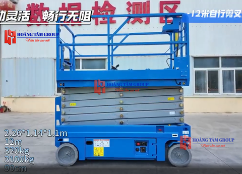 Xe Nâng Người Cắt Kéo Vashin HXPT-1212 - Chiều Cao 14m - Mới 100%