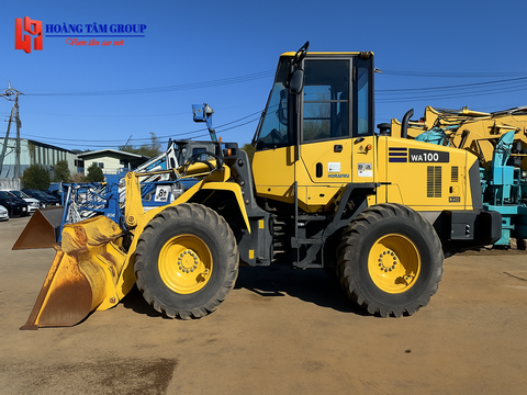 XE XÚC LẬT BÁNH LỐP KOMATSU WA100-5 - ĐỜI 2010 - NHẬP KHẨU NHẬT BẢN