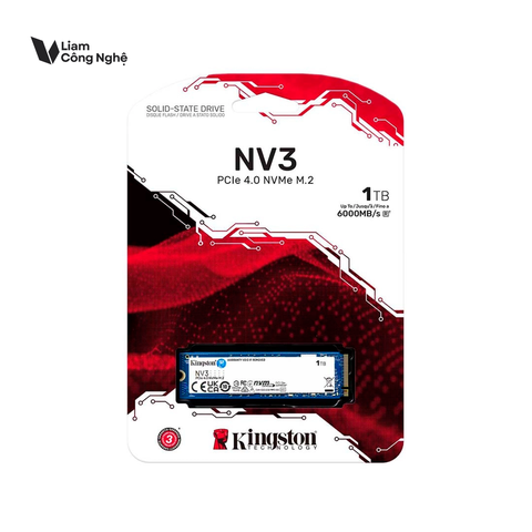 Ổ cứng SSD Kingtons NV3 1TB PCle 4.0 x4 M.2 NVMe
