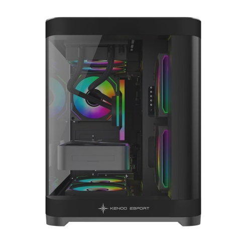Vỏ máy tính KENOO ESPORT MK400 - Màu Đen (Size M-ATX)