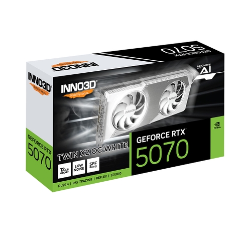 Card Inno3D Geforce RTX 5070 TWIN X2 OC WHITE 12GB GDDR7