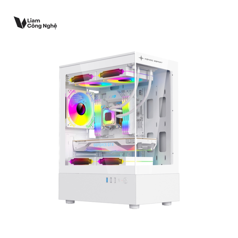 Vỏ máy tính KENOO ESPORT MK100 - Màu trắng - (Size M-ATX)
