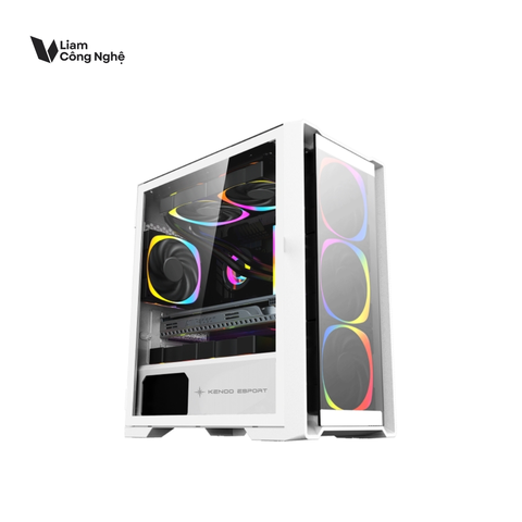 Vỏ máy vi tính KENOO ESPORT MK500 - 3F - Màu Trắng - (Size M-ATX)