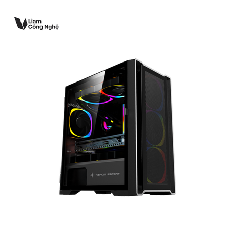Vỏ máy vi tính KENOO ESPORT M500 - 3F - Màu Đen - (Size M-ATX)