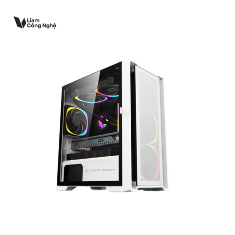 Vỏ máy vi tính KENOO ESPORT M500 - 3F - Màu Trắng - (Size M-ATX)