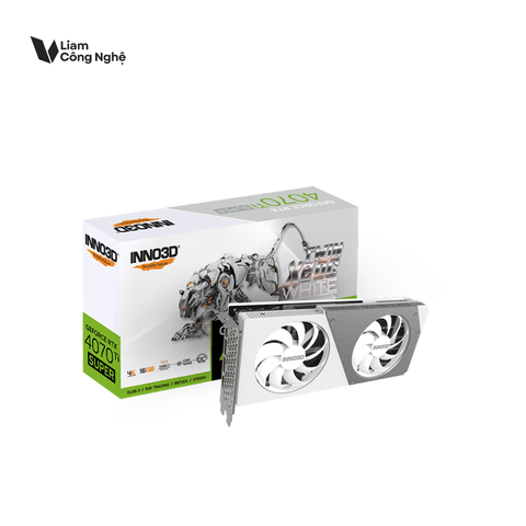 Card màn hình INNO3D GeForce RTX 4070 Ti SUPER TWIN X2 OC (White)