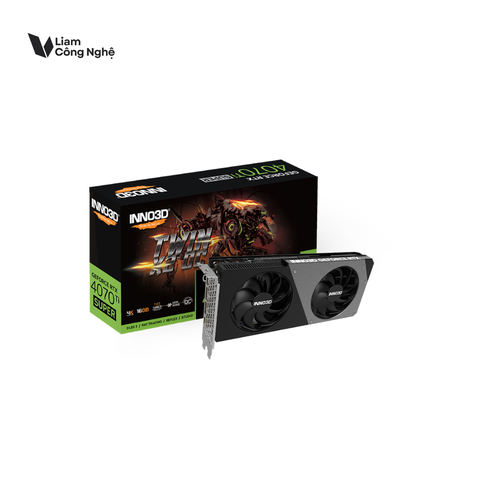 Card màn hình INNO3D GeForce RTX 4070 Ti SUPER TWIN X2 OC (Black)