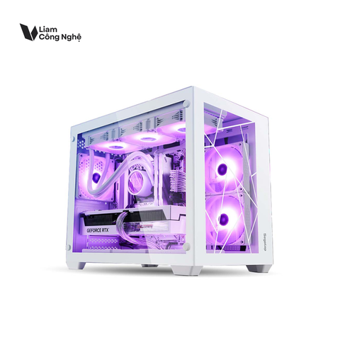 Vỏ Case Segotep LUMI II WHITE TYPE-C (MATX/Mid Tower/Màu Trắng)
