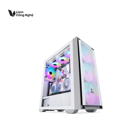 Vỏ Case Segotep GANK 360 E-ATX WHITE (Mid Tower/Màu Trắng)