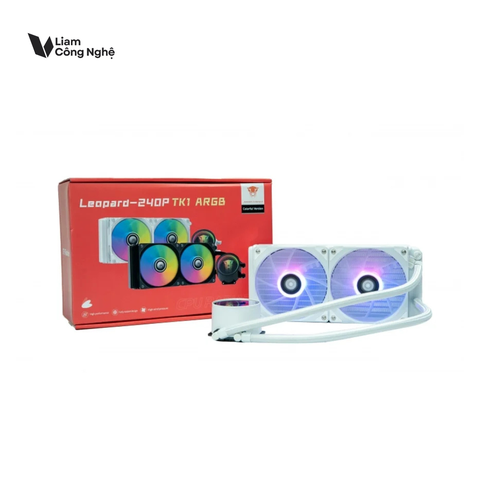Tản nhiệt nước LeoPard TK1 - Trắng | 240mm, RGB Fixed
