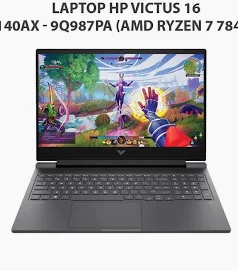 Máy tính xách tay HP Gaming Victus 16- s0138AX - 9Q985PA (R7 7840HS/ 32GB/ 512GB SSD/ RTX 4070 8GB/ 16.1 inch FHD/144Hz/ Win11/ Black)