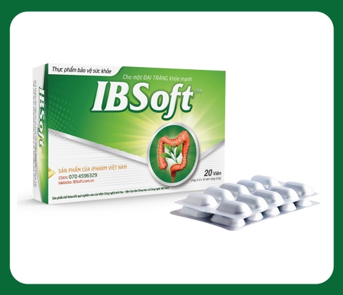 TPBVSK IBSoft -  Viên lợi khuẩn bản địa hướng đích hỗ trợ bệnh đại tràng- Hộp 20 viên