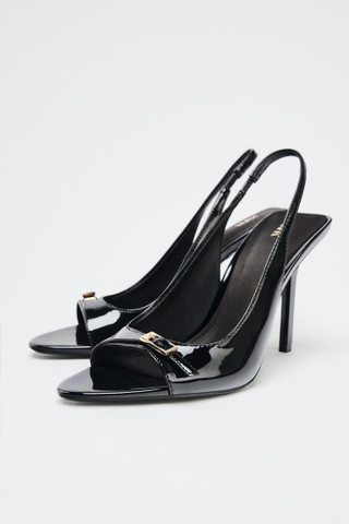 SUNʼIY LAK QOPLAMALI BALAND POSHALI SANDAL