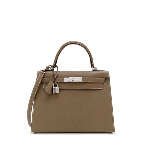 Túi Hermes Kelly Remake Hàn Da Bò Togo Màu Nâu