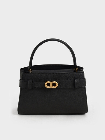 Aubrielle Metallic Buckle HandBag