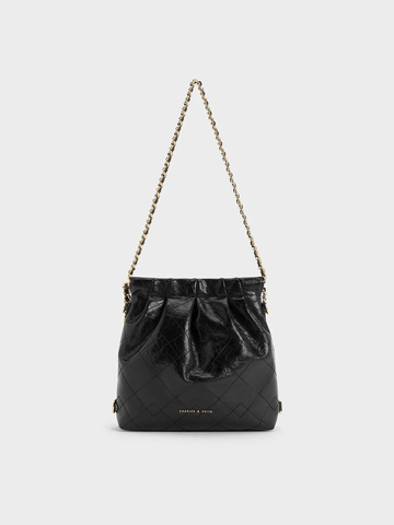 Duo Chain-Handle Two-Way Backpack