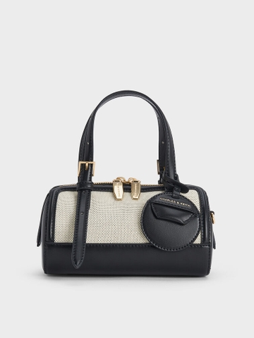 NEWEnola Canvas Two-Tone Bowling Bag