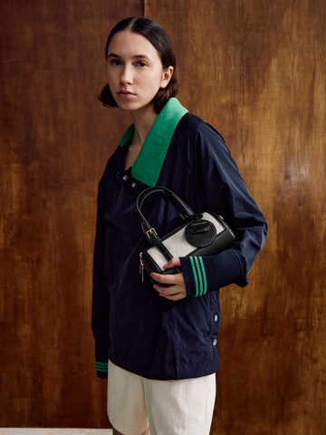 NEWEnola Canvas Two-Tone Bowling Bag