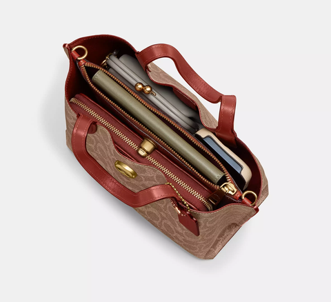 Willow Tote Bag 24 In Signature Canvas