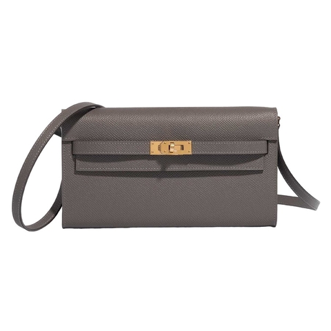 Túi Đeo Chéo Hermès K-togo Gris Meyer GHW Epsom