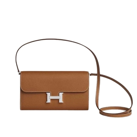 Túi Đeo Chéo Nữ Hermès Constance Long To-Go Gold Epsom Leather