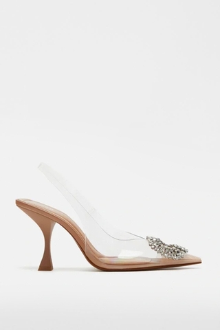 EMBELLISHED VINYL HEELS