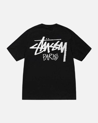 Stussy Stock Paris Tee Black