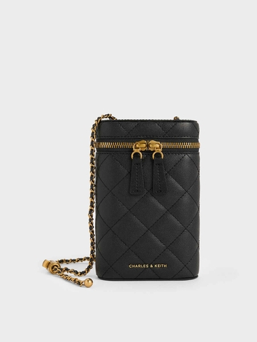 Apfra Quilted Elongated Mini Rectangular Bag